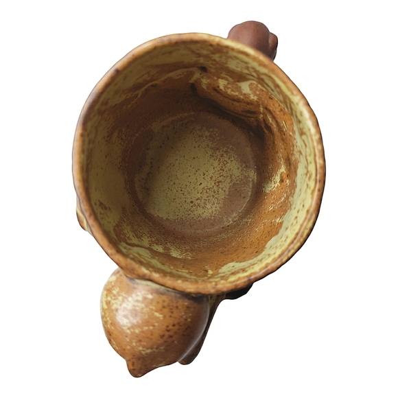 Vintage Novelty 3-D Moose Through Tree Trunk Stoneware Farm Gorp Mug - Picture 4 of 7